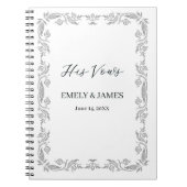 The Vow Books – Personalized His and Her Timeless  ノートブック (正面)