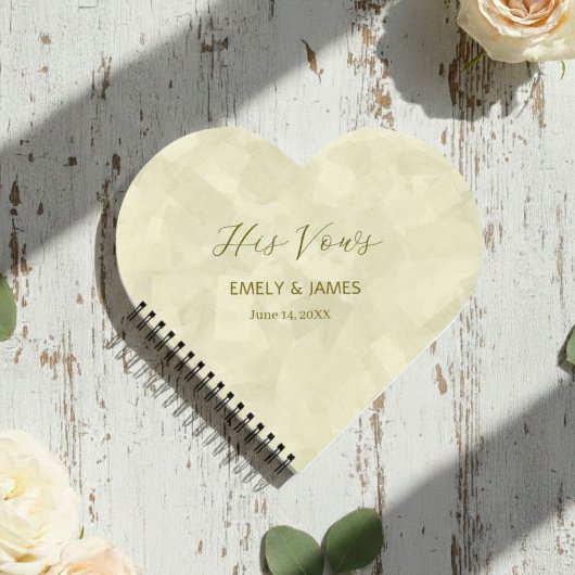 The Vow Books – Personalized His and Her Timeless ノートブック