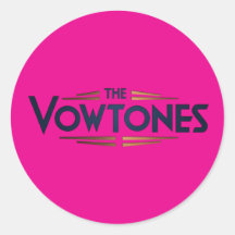 The Vowtones – ロゴシール（ピンク）