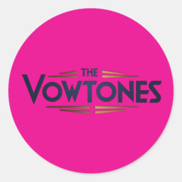 The Vowtones – ロゴシール（ピンク） ラウンドシール