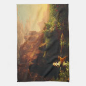 The Voyage of Life Childhood by Thomas Cole キッチンタオル (縦)