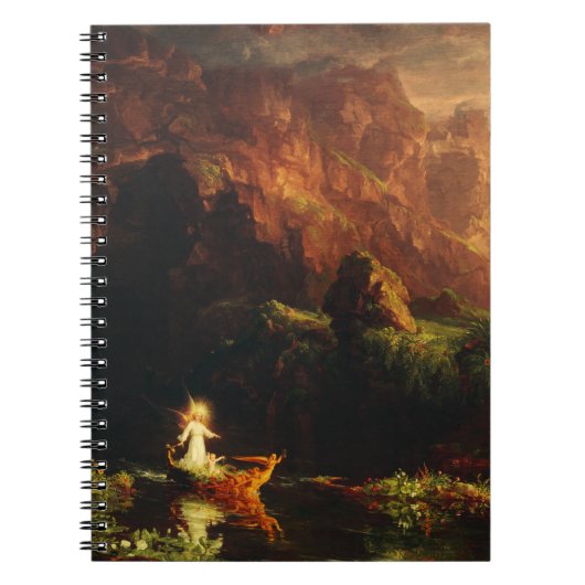 The Voyage of Life Childhood by Thomas Cole ノートブック (正面)