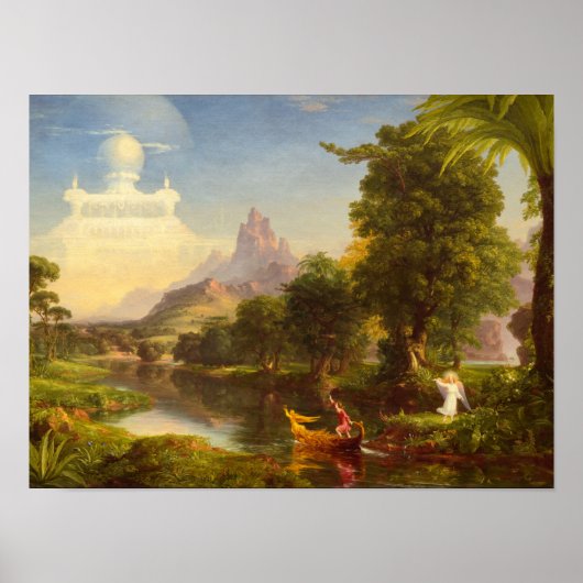 The Voying of Life, Youth by Thomas Cole ポスター (正面)