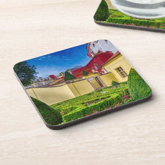 The Vrtba Garden Fall Hard Plastic Coaster コースター (左側)
