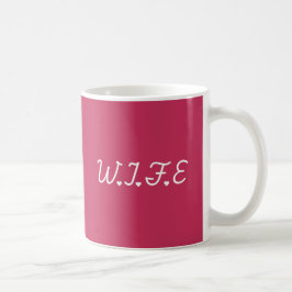 The W.I.F.E mug コーヒーマグカップ