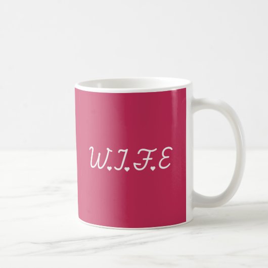 The W.I.F.E mug コーヒーマグカップ (右)