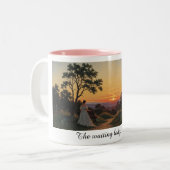 The waiting lady mug ツートーンマグカップ (正面左)