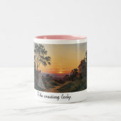 The waiting lady mug ツートーンマグカップ (中央)