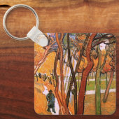 The Walk：落下する葉ゴッホVincent van Kawaii著 キーホルダー (正面)