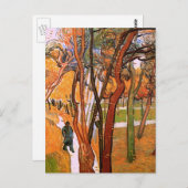 The Walk:落下する葉ゴッホVincent van Kawaii著 ポストカード (正面/裏面)