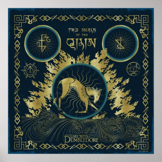 The Walk of the Qilin Golden Water Tapestry ポスター (正面)