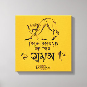 The Walk of The Qilin Line Graphic キャンバスプリント