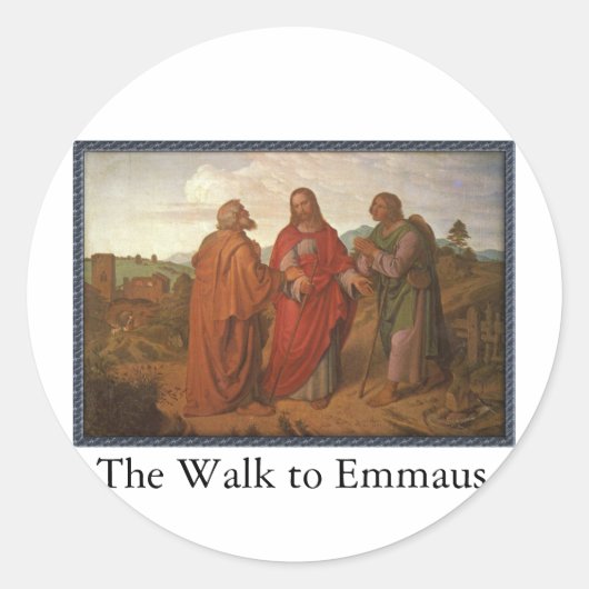 The Walk to Emmausステッカー ラウンドシール (正面)
