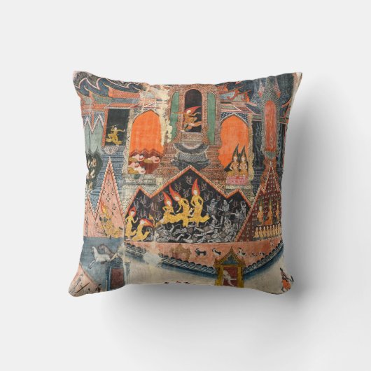 The Wall Paintings of Vat Pa Huak クッション (裏面)