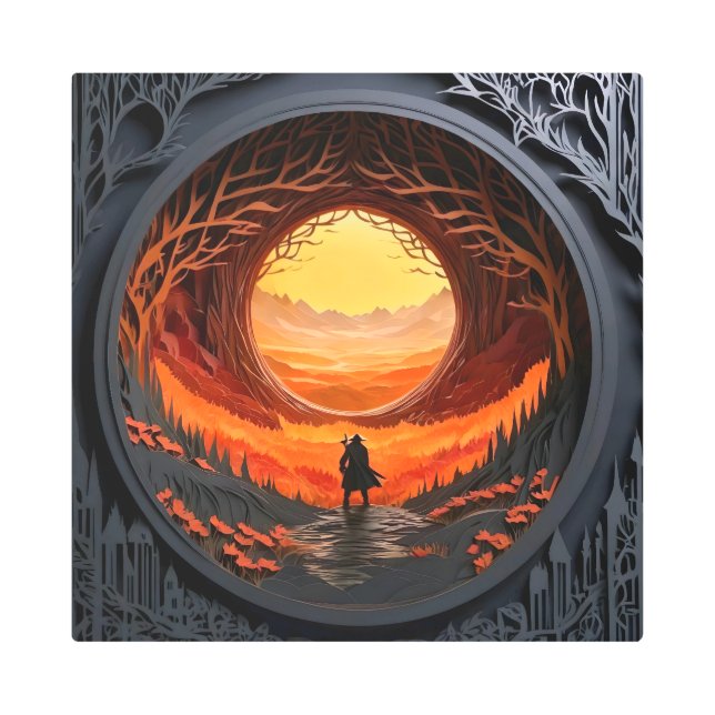 "The Wanderer's Path" メタルプリント (正面)