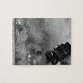 the_Warイメージの後で燃えるUSSアリゾナ ジグソーパズル (横)