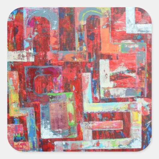 The Warehouse Stickers スクエアシール (正面)