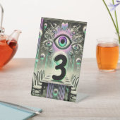 👁️ 「The Watchful Table」 Weirdcoreテーブル番号👁 台座サイン (インサイチュ)