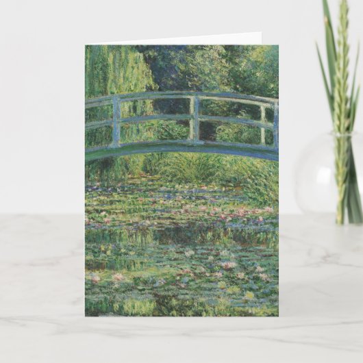 The Water-Lily Pond, Landscape Oil Painting, Monet サンキューカード (正面)