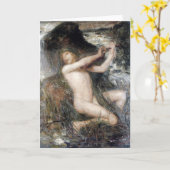 The Water Sprite Fine Art Greetings Card カード (黄色い花)