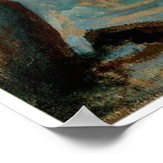 The Waterfall by John Henry Twachtman ポスター (角)