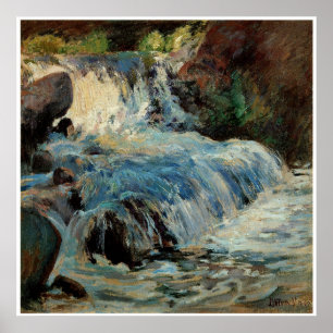 The Waterfall by John Henry Twachtman ポスター
