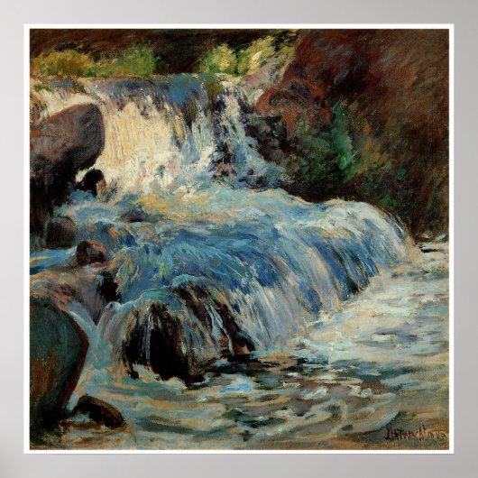 The Waterfall by John Henry Twachtman ポスター (正面)