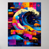 The Wave素晴らしは抽象化で再解釈 ポスター (正面)