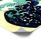 The Wave 素晴らし Bright Version High Resolution Art ポスター (角)