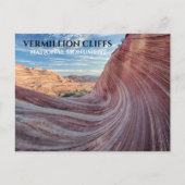 The Wave、Coyote Bluffs、Vermillion Cliffs、AZ ポストカード (正面)