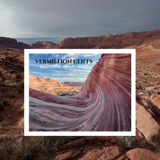 The Wave、Coyote Bluffs、Vermillion Cliffs、AZ ポストカード