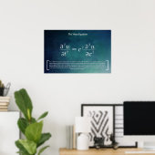 The Wave Equation - Math Poster ポスター (ホームオフィス)