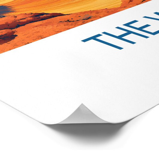 The Wave Travel Poster, Arizona ポスター (角)