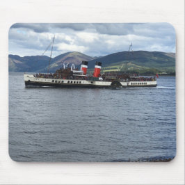 The Waverley Paddle Steamer off Scotland マウスパッド