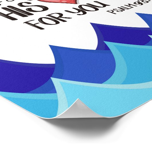 The Waves Bible Verse Wall Artよりも強力 ポスター (角)