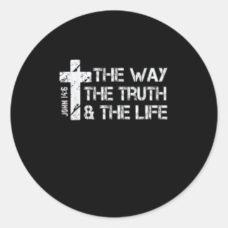 The Way, Truth, Life - John 14 6 Bible Verse Chris ラウンドシール