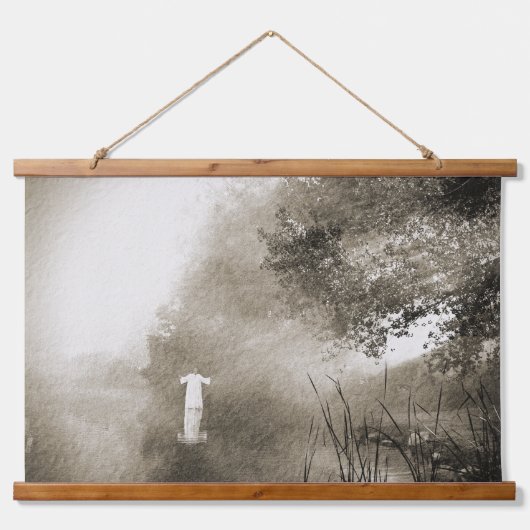 THE WAY Wood Topped Wall Tapestry 吊り下げ型タペストリー (正面)