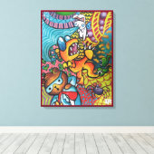 The Way You See The World By Squid Fear City キャンバスプリント (インサイチュ (ウッドフロア))