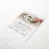 THE WEDDING CELEBRATION 箔招待状 (回転した状態)