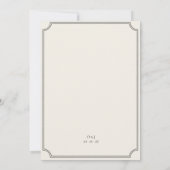The Wedding Editによるオーガニックな招待状セット (裏面)