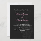 The wedding Invitation  招待状 (裏面)