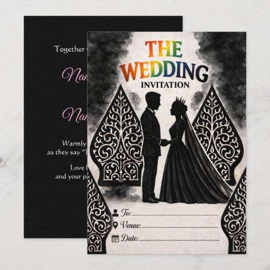 The wedding Invitation  招待状 (正面/裏面)