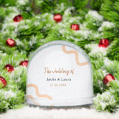 The wedding of add bride groom name date peach (クリスマス)