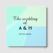 The wedding of add couple name initial letter date ゲストブック (裏面)