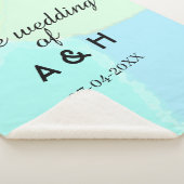 The wedding of add couple name initial letter date シェルパブランケット (3/4)