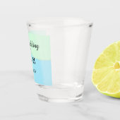 The wedding of add couple name initial letter date ショットグラス (右)