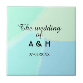 The wedding of add couple name initial letter date タイル