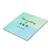 The wedding of add couple name initial letter date タイル (側面)