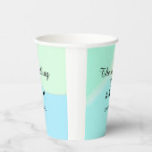 The wedding of add couple name initial letter date 紙コップ (右)