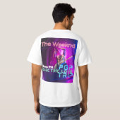 The Weeknd Logo Inspired Stylish T-Shirt for Fans Tシャツ (裏面フル)